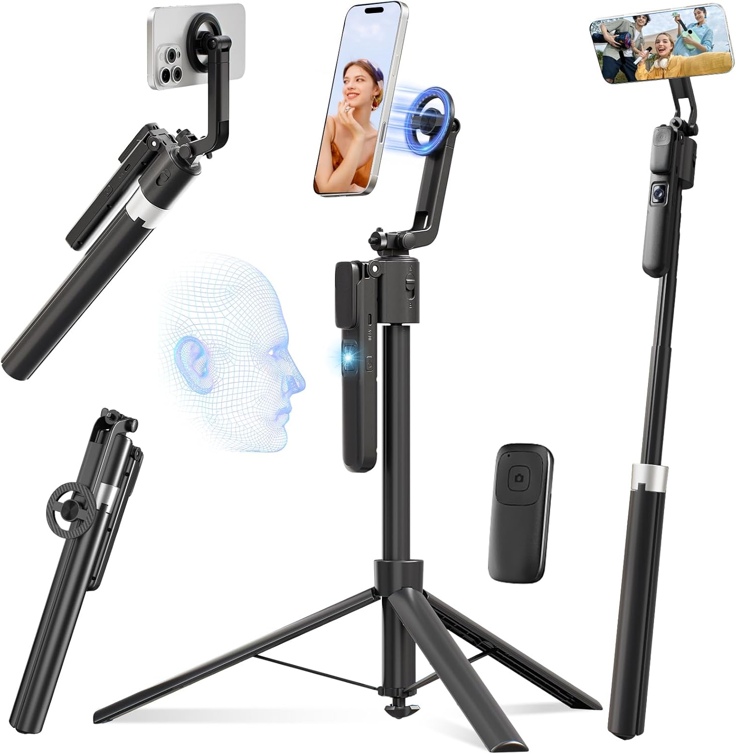 Magnetic Face Tracking Tripod