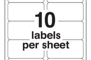 10-up Shipping Labels