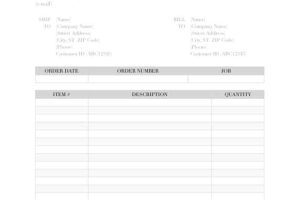 Detailed Packing Slip