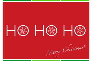 Trees and Snowflakes Holiday Card