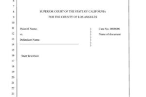 California Legal Transcript