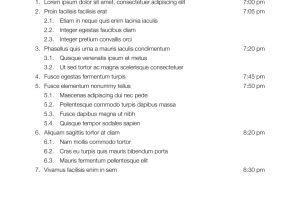 Meeting Agenda with Organization Information