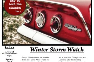 Local Newsletter with Index and Feature Story