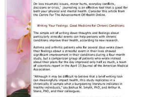 Daily Journal with Pink Hibiscus Accent